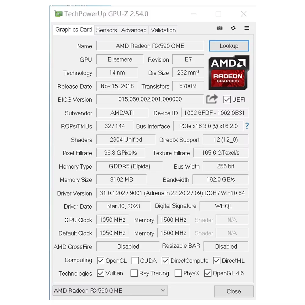SOYO originale RX590 GME 8 GB RAM 256 bit PCIe 3.0x16 Interfaccia DP DVI compatibile HDMI adatta per console di gioco