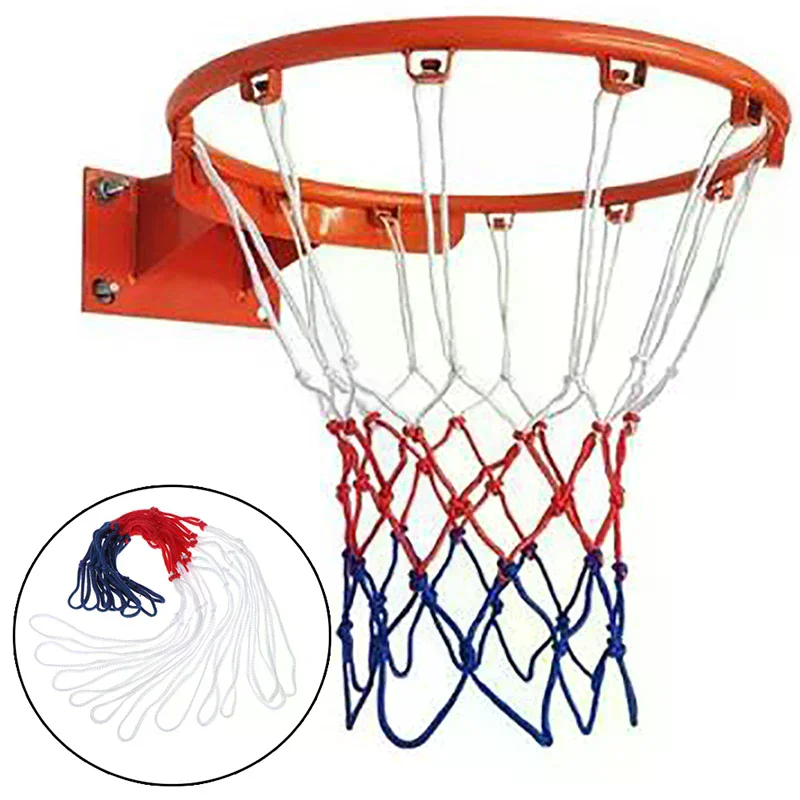Outdoor Sports Standard Basketball Net Nylon Hoop Goal Standard Rim For Basketball Backboard Rim Ball Pum