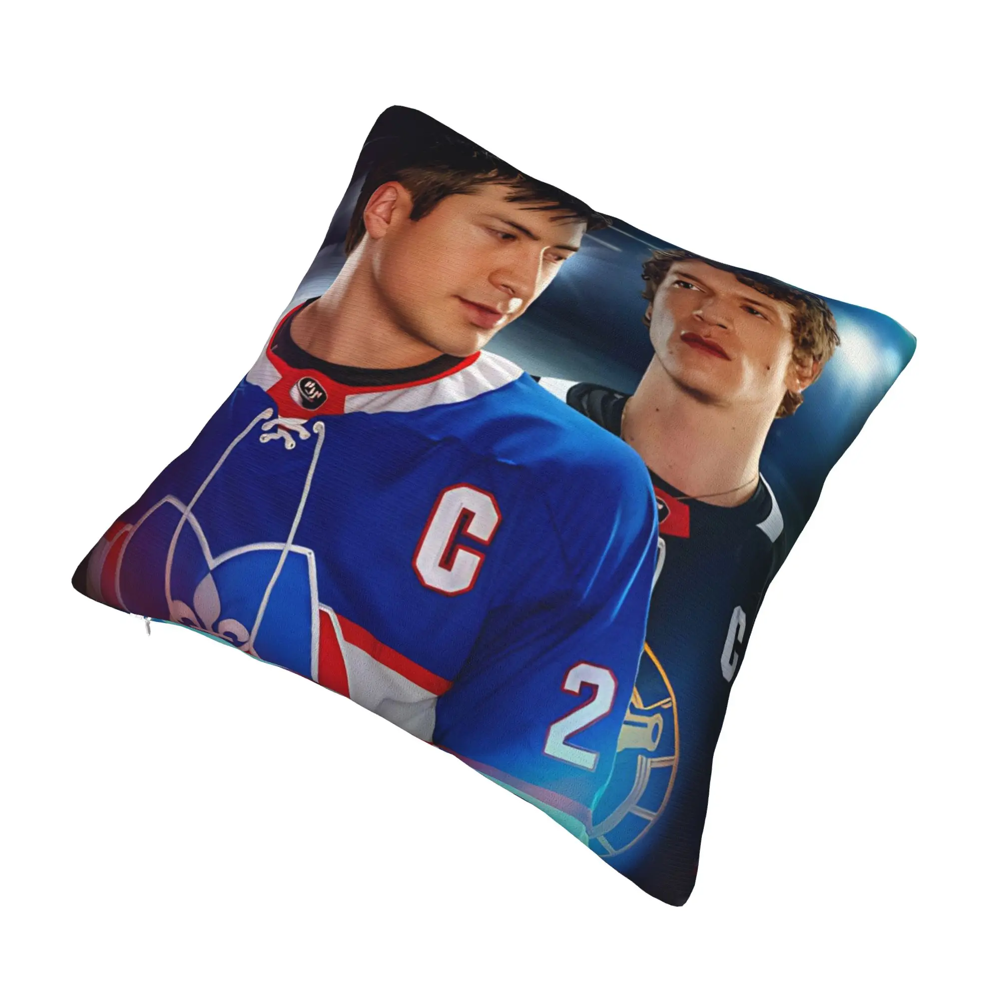 Heated Rivalry Square Pillow Case Polyester Cushions for Sofa Hockey Game Casual Pillowcover Home Decor