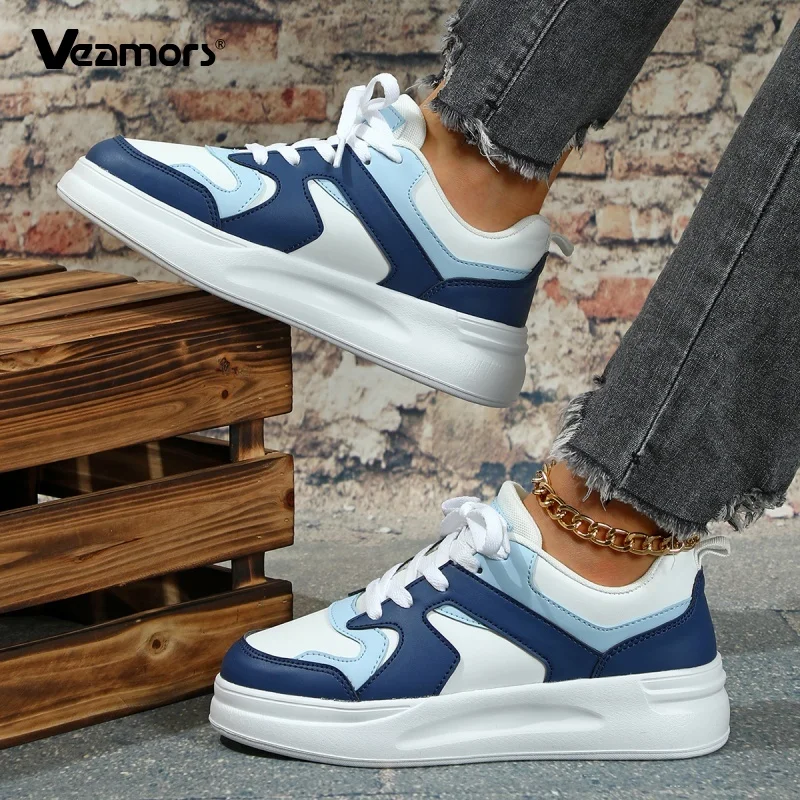 

Women Platform Board Shoes Fashion Men's Casual Sneakers PU Leather Sports Shoes for Walking Jogging Running Non-slip Trainers