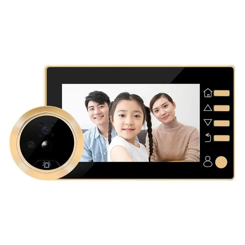 Door Viewer Video Peephole Camera Motion Detection 4.3" Monitor Digital Ring Doorbell Video-eye Security Voice Record
