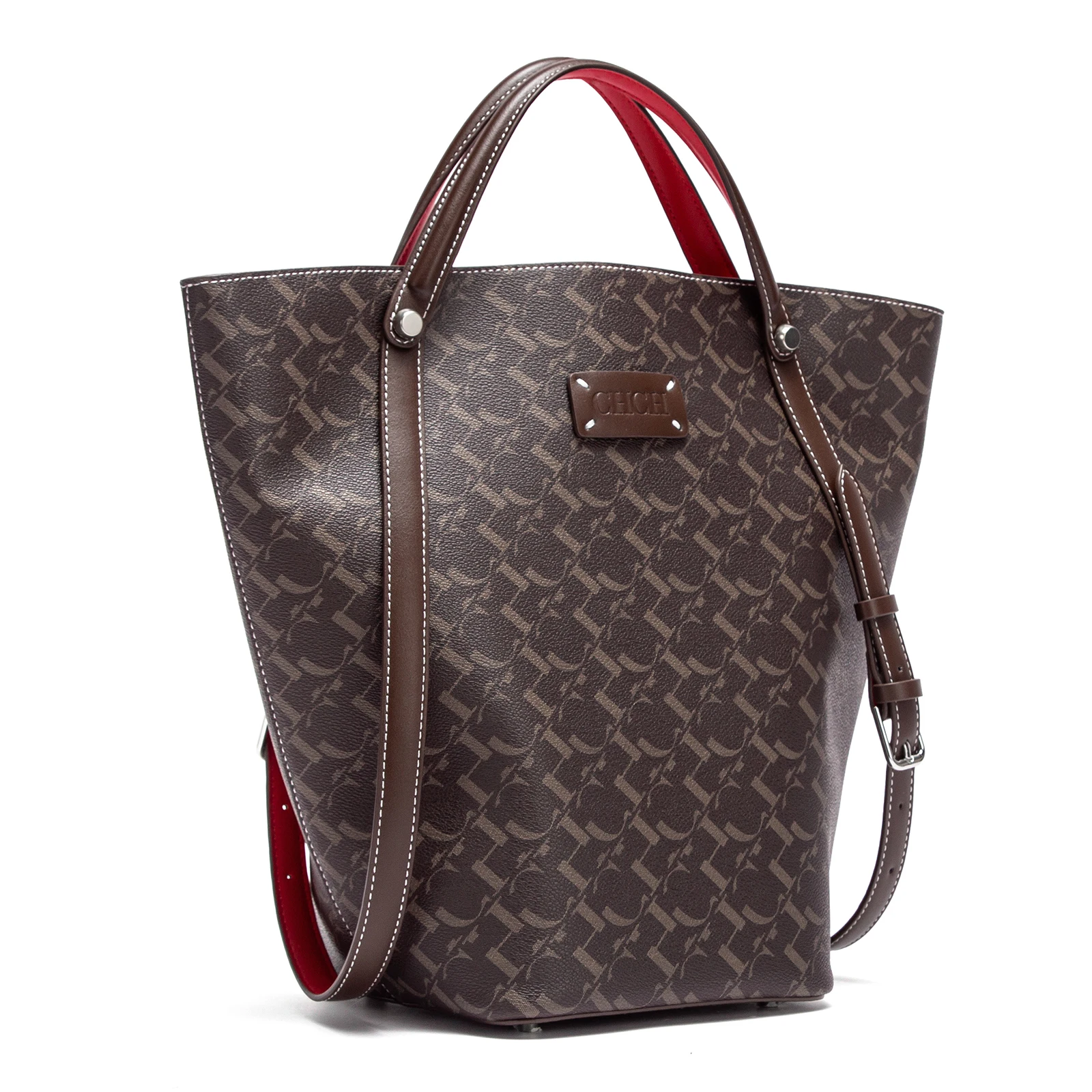 

Женская сумка CHCH 2026: Простая кофейная сумка-органайзер большой вместимости, студенческая сумка через плечо