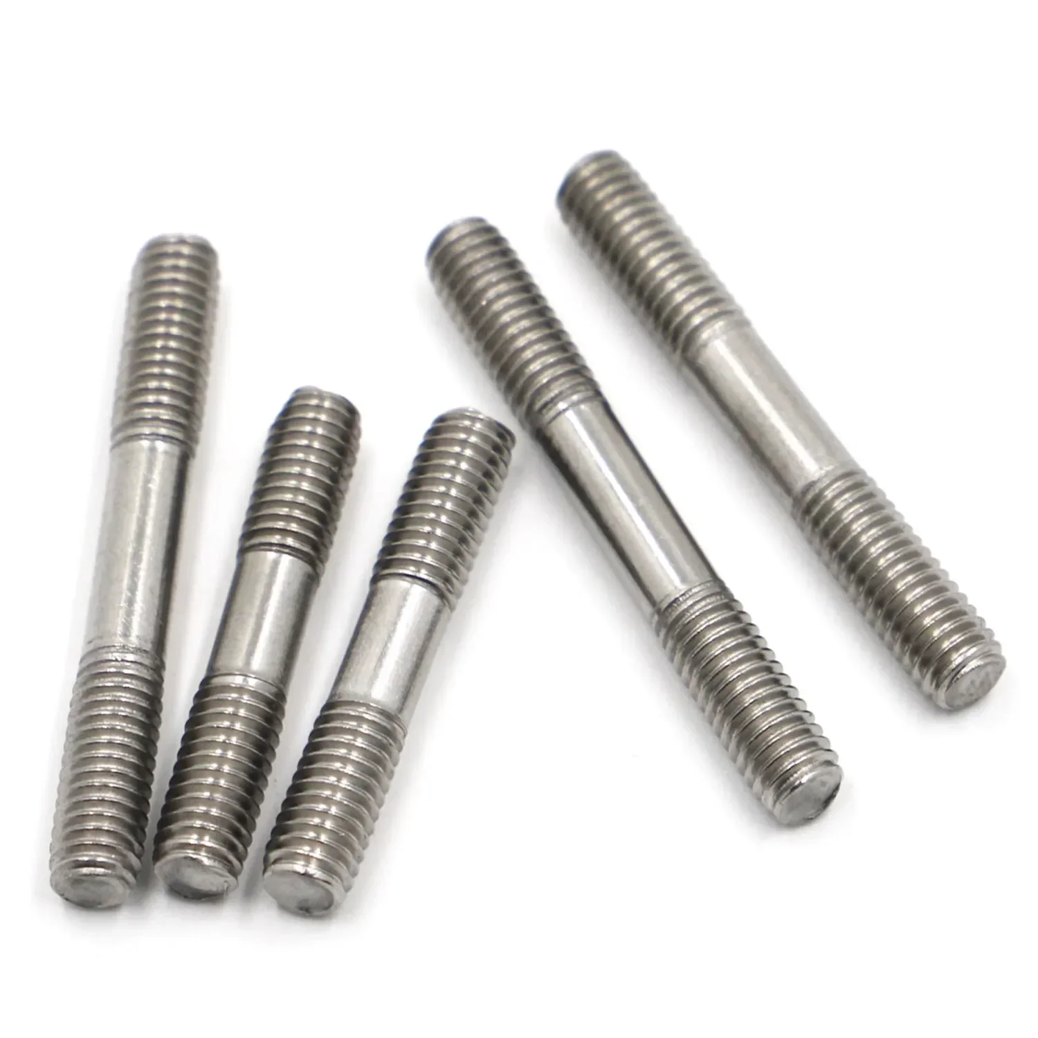 M3 M4 M5 M6 M8 304 Tornillo de perno de acero inoxidable Varilla de diente Perno de doble cabeza Perno Srod