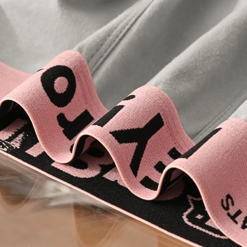 

4PCS Letter Printed Men's Cotton Panties Thin Underpants Seamless Underwear for Men Briefs Mid Waist Male Shorts Boxer Gifts