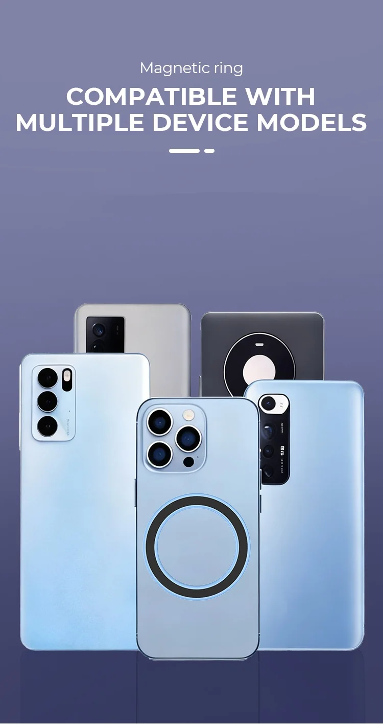 Magnetischer Ringhalter für iPhone 14 13 12, Magnetwand-Handyhalter magnetisch für MagSafe, Autotelefonständer, Aufkleberständer – Detail 9