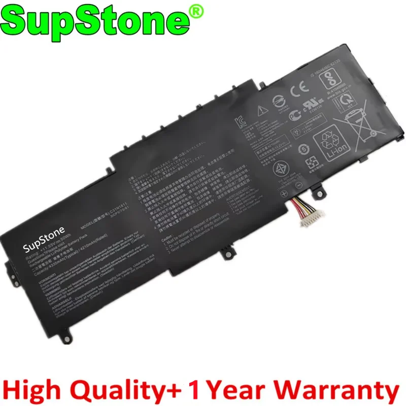 SupStone C31N1811 Laptop Battery For Asus Deluxe14S UX433FA UX433FN UX433FX U4300F U4300FA U4300FN BX433F RX433FN 0B200-03080000