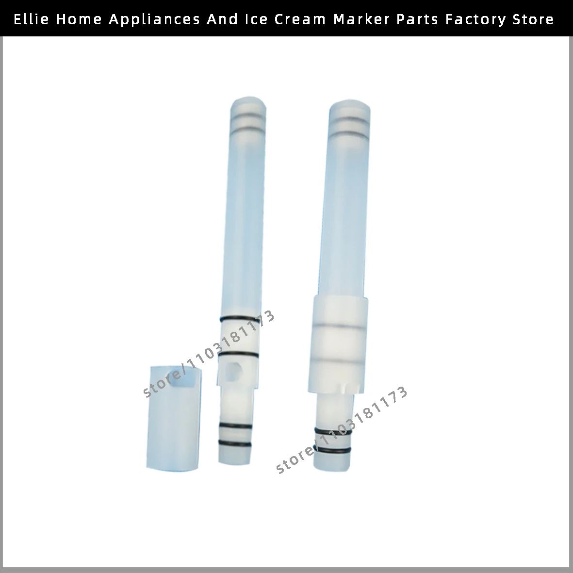 Original Replacement One Pair Air Tubes Plastic Pipes Hoppers Fittings Spare Part Of Soft Serve Ice Cream Machines