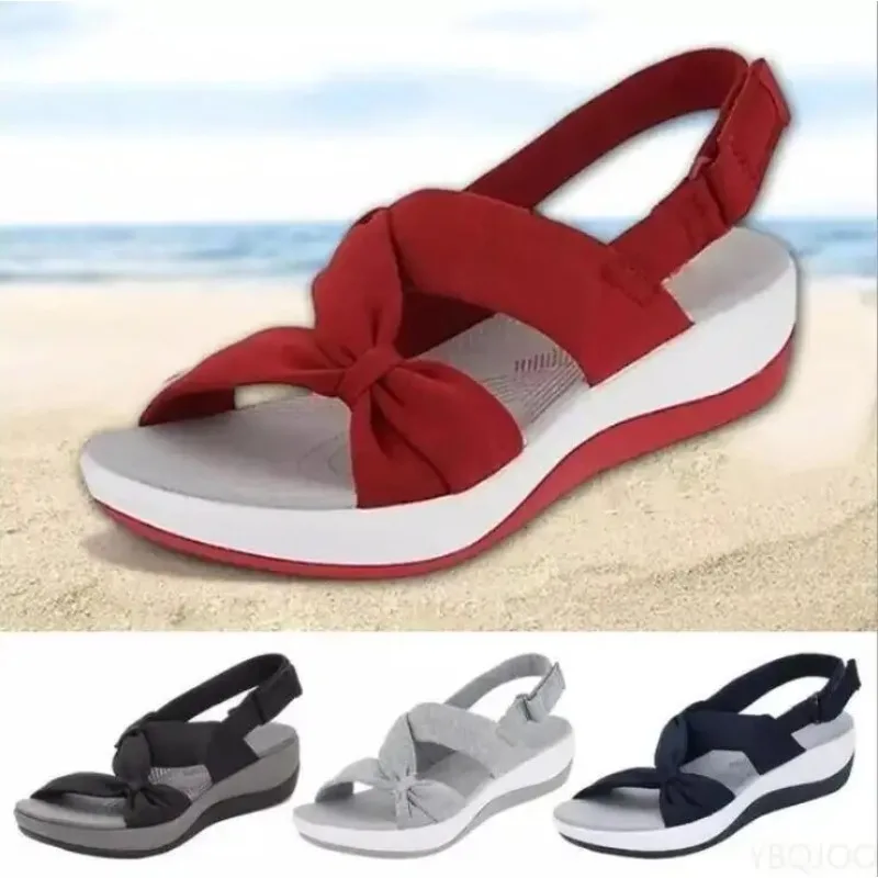 2022 Women Sandals Shoe Open Toe Sandals Ladies Platform Shoes For Women Lightweight Comfortable Outdoor Walking Sandalias Mujer