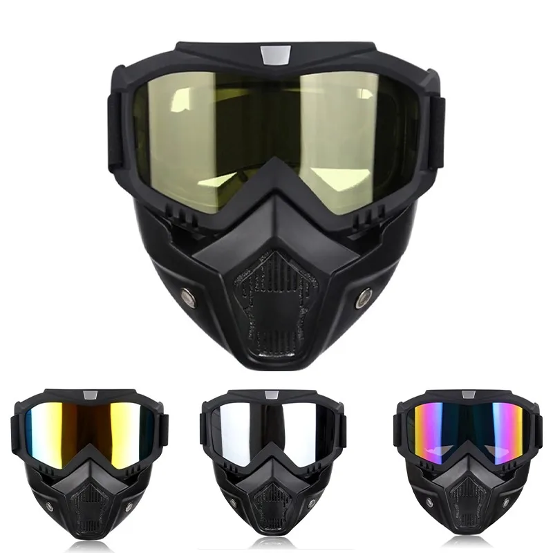 Multi-terrain Full Face Wind Sand Mask, Anti-glare Ski Eyewear, Sun Guard For ATV Motorcycle, Mountain And Urban Road Cycling