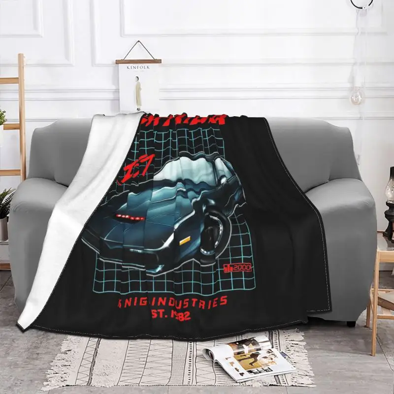 Knight Rider 1982 K.I.T.T Blanket Soft Textile High-Quality Couch Blanket Machine Washable