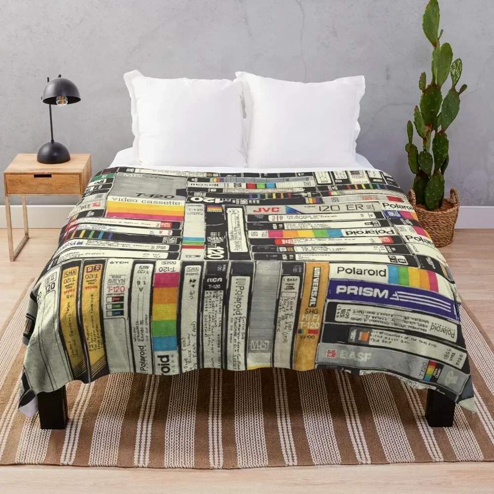 

VHS Throw Blanket Warm Accent Blanket for Living Room Decoration