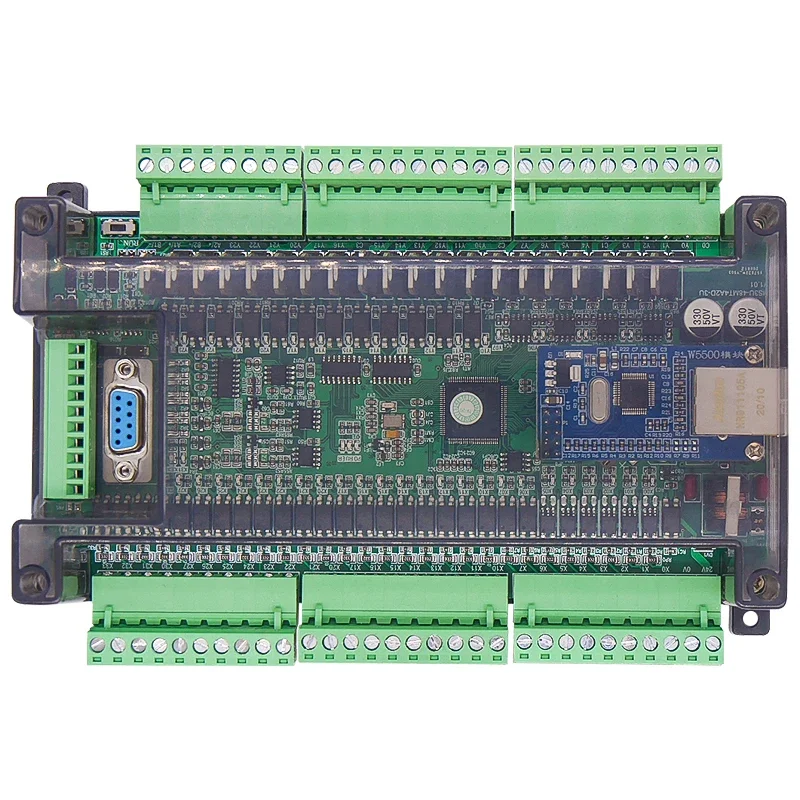 Ethernet Industrial Control Board Fx3u48 Point Compatible FX3U with Analog Clock Programmable Controller