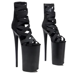 Leecabe-Chaussures de soirée à plateforme à talons hauts, chaussures exotiques sexy, botte de pole légiti, 26cm, 10 po