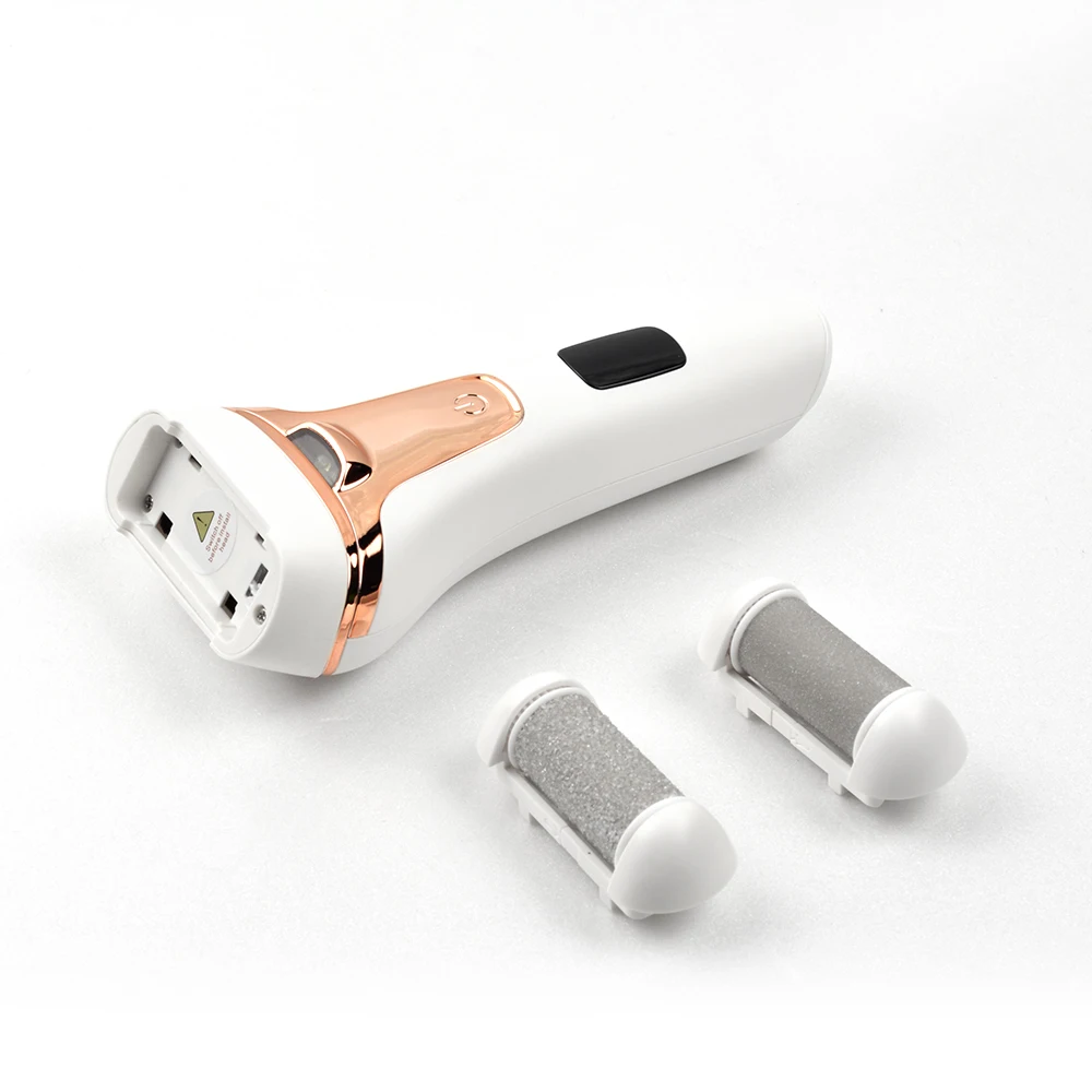 Smerigliatrice per piedi con display LCD smerigliatrice per piedi ricaricabile bianca smerigliatrice elettrica per la pulizia della pelle
