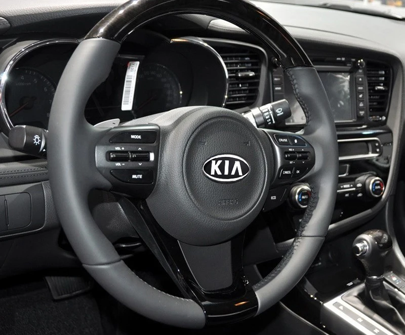 Car Styling Steering Wheel Sticker Decoration Decal for Kia Sportage Rio Sorento Soul Picanto Optima Ceed Forte Cadenza Cerato view 5
