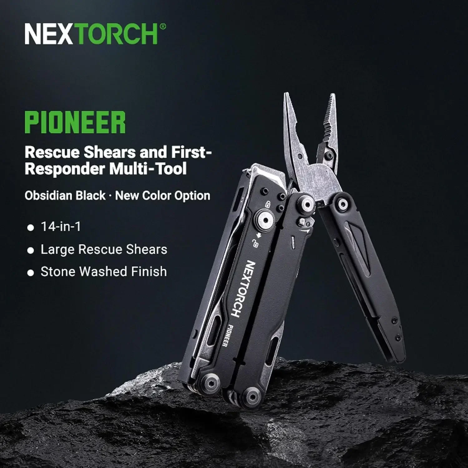 NEXTORCH PIONEER 14-IN-1 Multi-tools Full-Size,Versatile Multi-tool Set with Scissors Needle Nose Pliers Pocket Clip Multi-tool