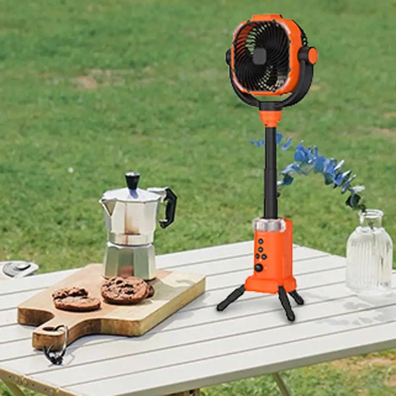 

2024 New Portable Outdoor Fan Light Large Capacity Powerful Lighting with Remote Control Suitable for outdoor camping journey