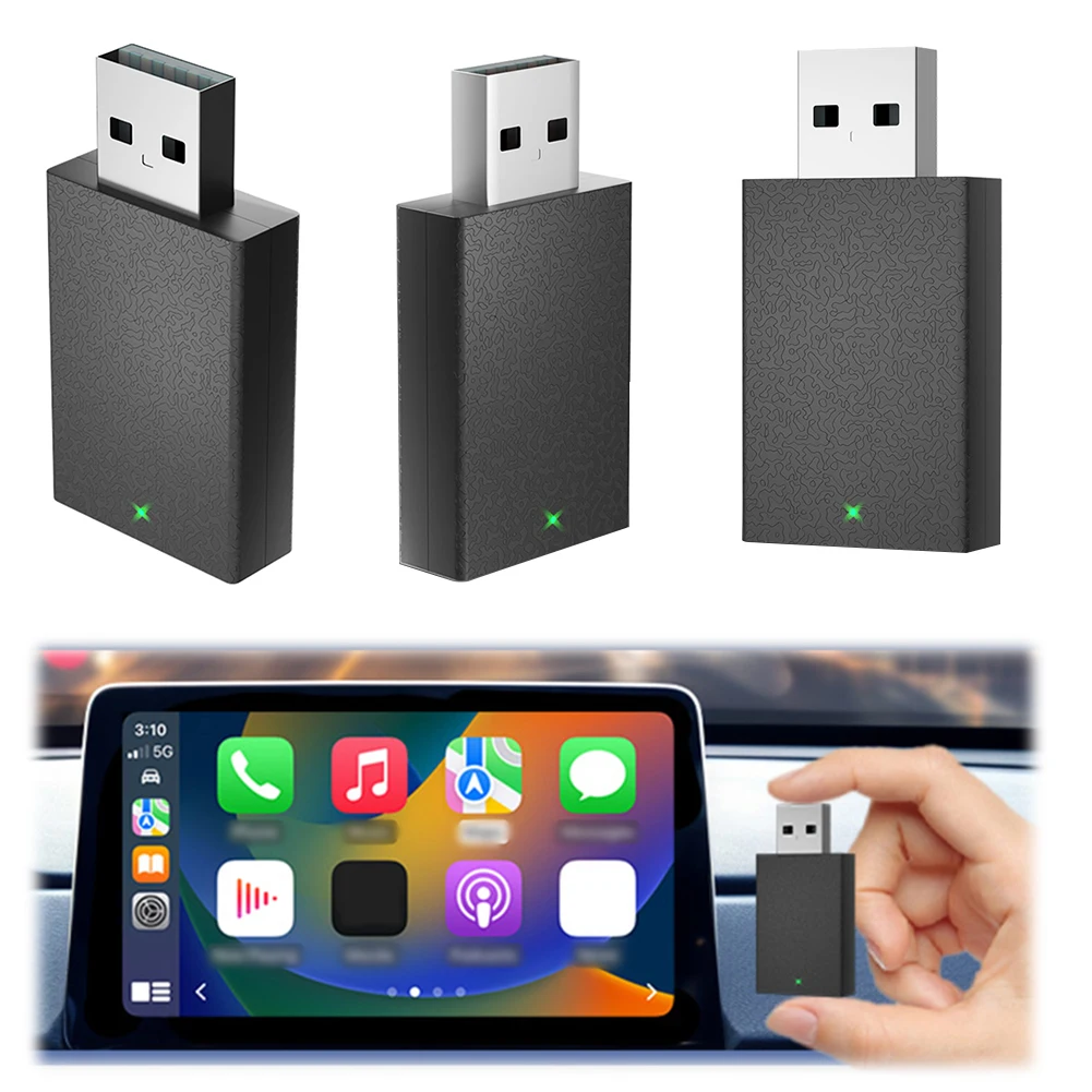 

Wired To Wireless Carplay & Android Auto 2 in 1 Dongle 2.4/5G WiFi Bluetooth-Compatible 5.0 for Wired CarPlay Android Auto Cars