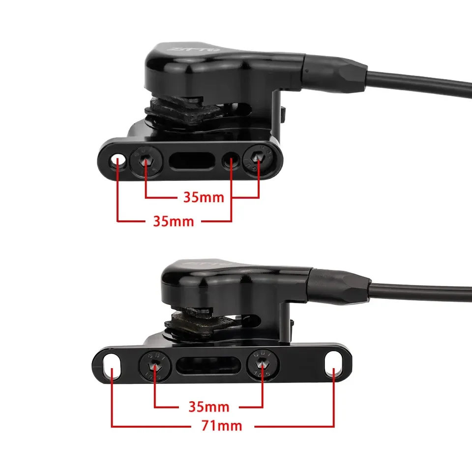 ZTTO 35mm 71mm 22mm Piston Flat Mount Hydraulic Disc Brake for Road Bikes for CNC Calipers Mineral Oil Pads for Mineral Oil Pads