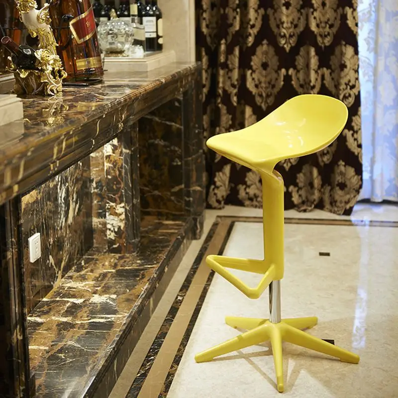 Nordic Bar Stool - Modern Adjustable Height Swivel Counter Stool for Home Bar, Kitchen Island, or Reception Desk Counter Stool