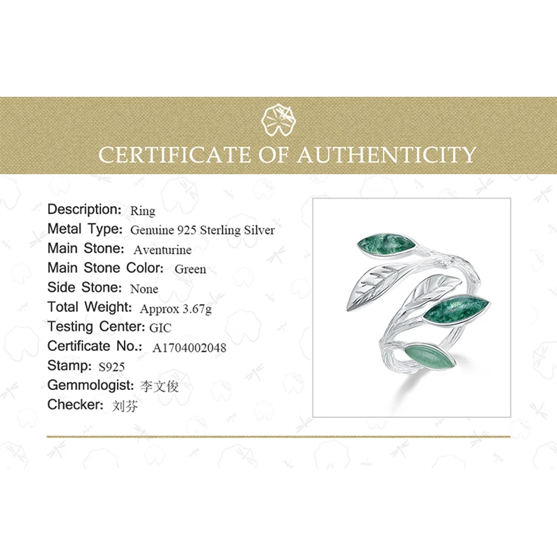 Lotus Fun, настоящее открытое кольцо из стерлингового серебра 925 пробы, натуральный камень, дизайн ручной работы, ювелирные изделия, весенние кольца с воздушными листьями для женщин