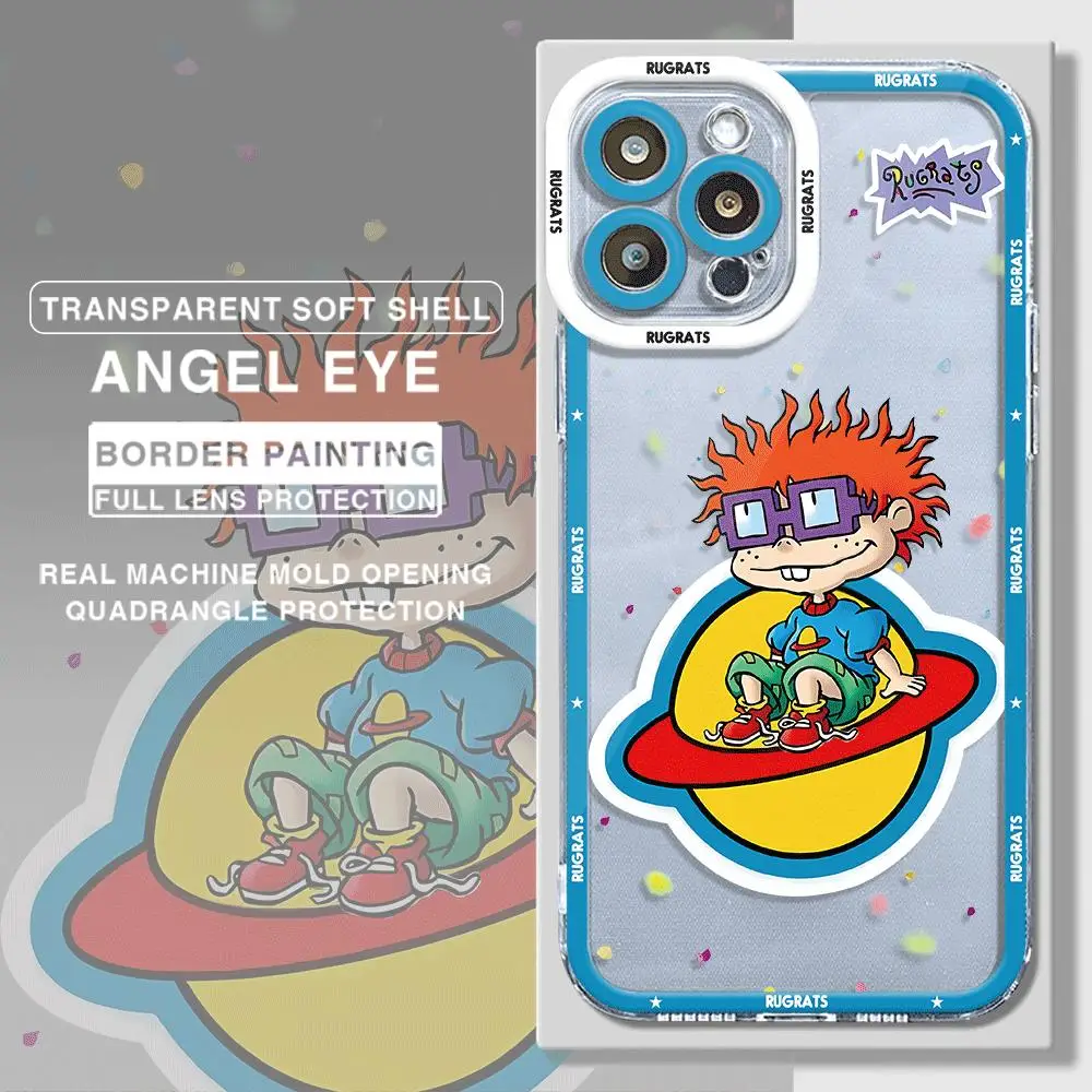 Cartoon Funny Rugrats  Phone Case for Apple iPhone 13 12 Mini 8 Plus XS X 7 14 Pro Max 11 Pro SE 15 Pro XR Cover