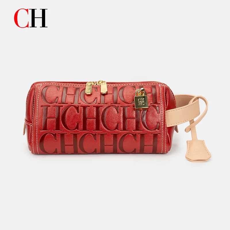 CH Womens Everyday Makeup Bag 2026 Letter Print High End Feel Versatile Cosmetic Pouch All Match Daily