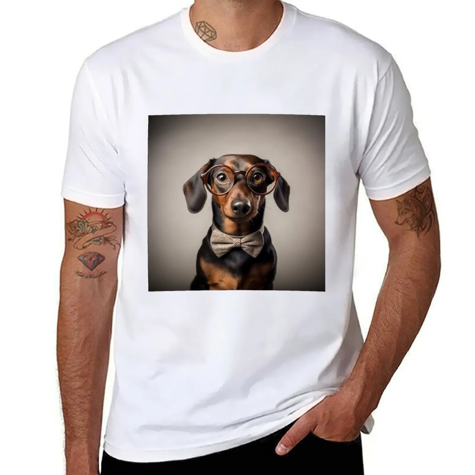 

Mr Dachshund T-Shirt sweat Louboutins t shirts for men cotton