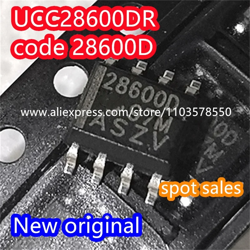 (10PCS) New original UCC28600DR UCC28600D package SOP8 code 28600D quasi resonant flyback green mode controller IC chip 286000