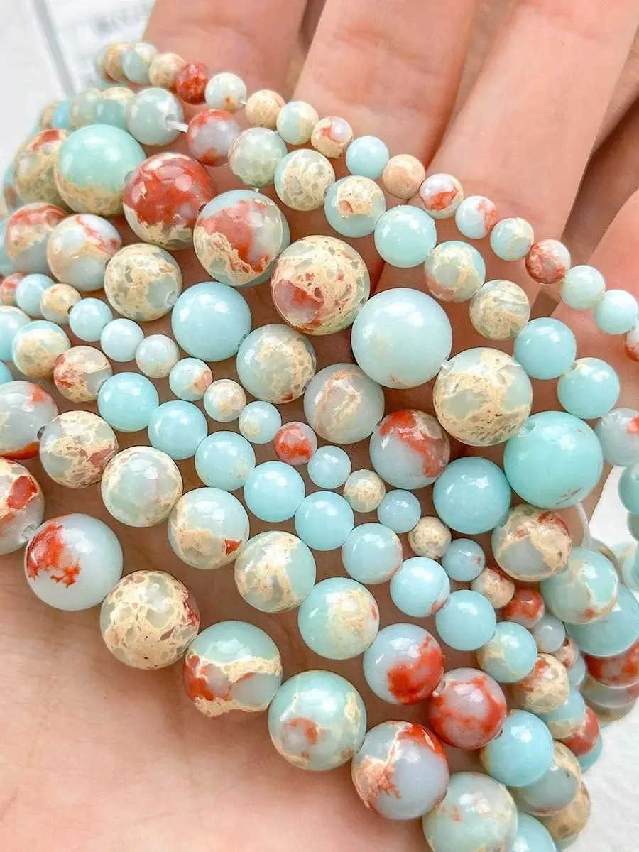 6/8/10mm Lava Jaspers Tijgeroog Quartz Natuursteen Ronde Losse Kralen Voor Sieraden Maken DIY armband Ketting Accessoires - afbeelding 2