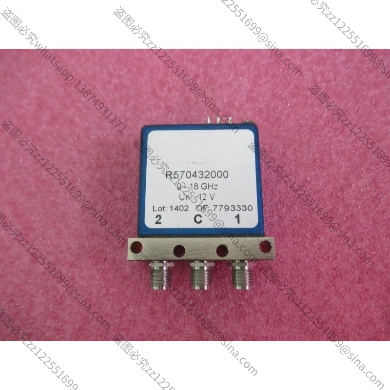 

Suitable for R570432000 DC-18GHz 12V SPDT RF Microwave Coaxial Switch (used Goods)
