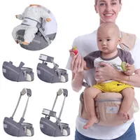 Ergonomic Baby Carrier with Adjustable Hip Seat - Front-Facing Kangaroo Wrap Sling, Portable Newborn to Toddler Carrier