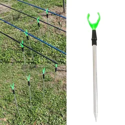 50/80cm supporto da pesca regolabile telescopico Bankstick da pesca estensibile supporto a V supporto per canna da pesca staffa per canna da pesca per l'inverno