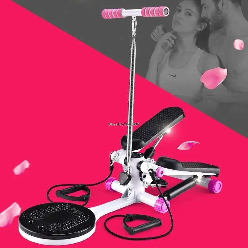 XS-119 Double Person Hydraulic Stepper Multifunctional Handrail Stepper Treadmill Waist Twisting Indoor Fitness Stepping Machine