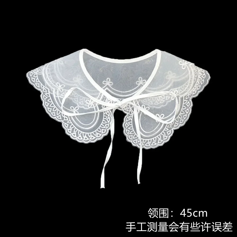 New cute ins wind embroidery lace retro fake doll collar shawl DIY decorative clothing all-match lace fake collar accessories