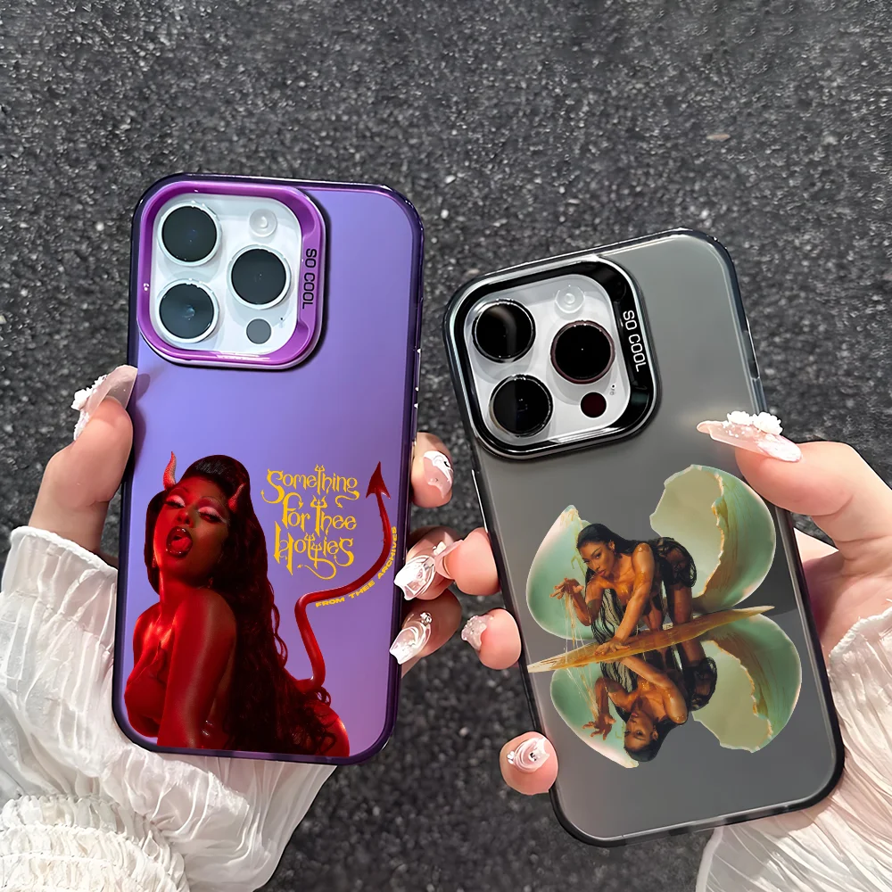 

Rapper Megan Thee Stallion Phone Case For Samsung Protective Protective IMD Color Cover S25 S24 S23 A07 A17 A06 4G 5G