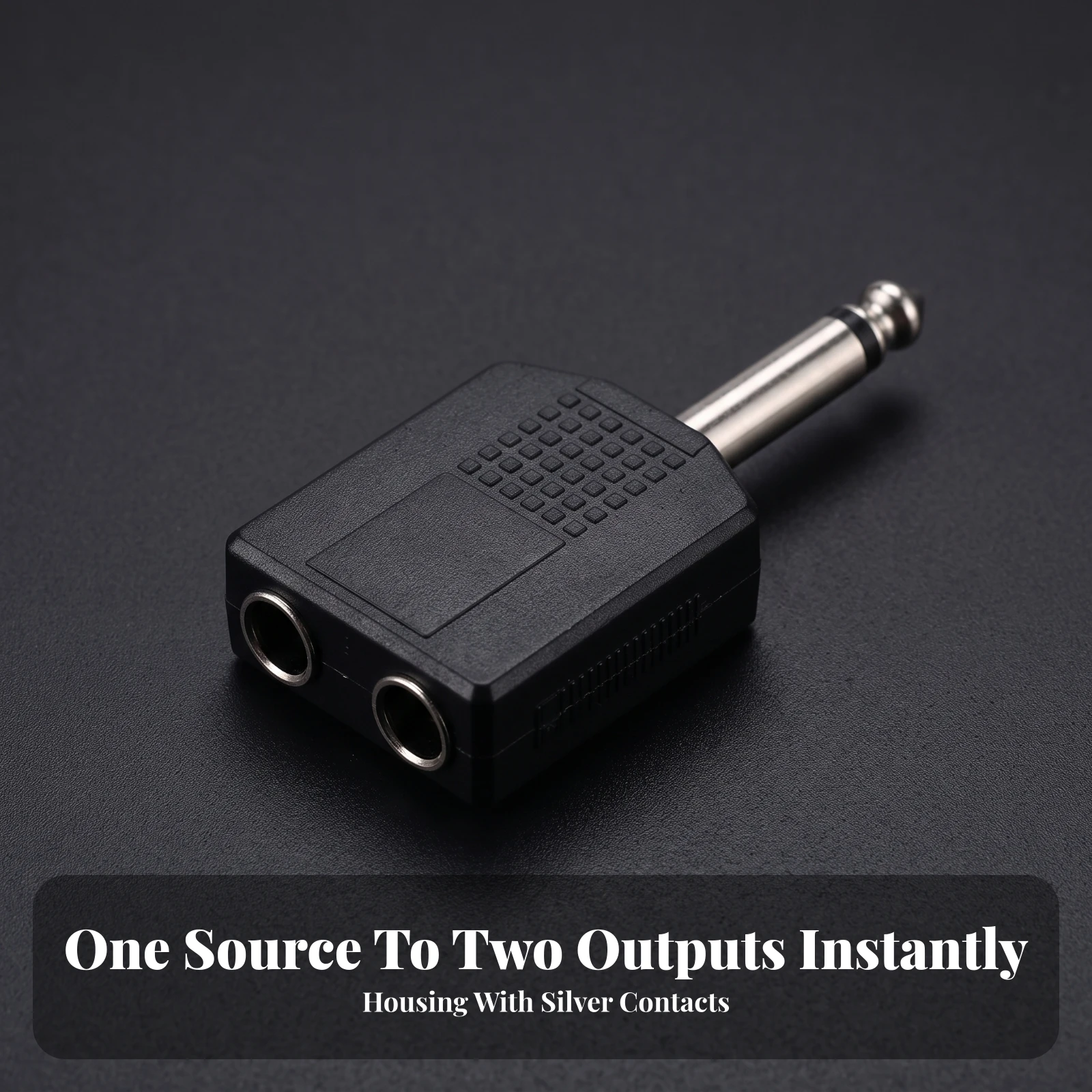 Tattoo Machine Adapter Portable Tattoo Splitter Connector Adapter with Dual Jack Ports Lightweight Long-Lasting for Workstations