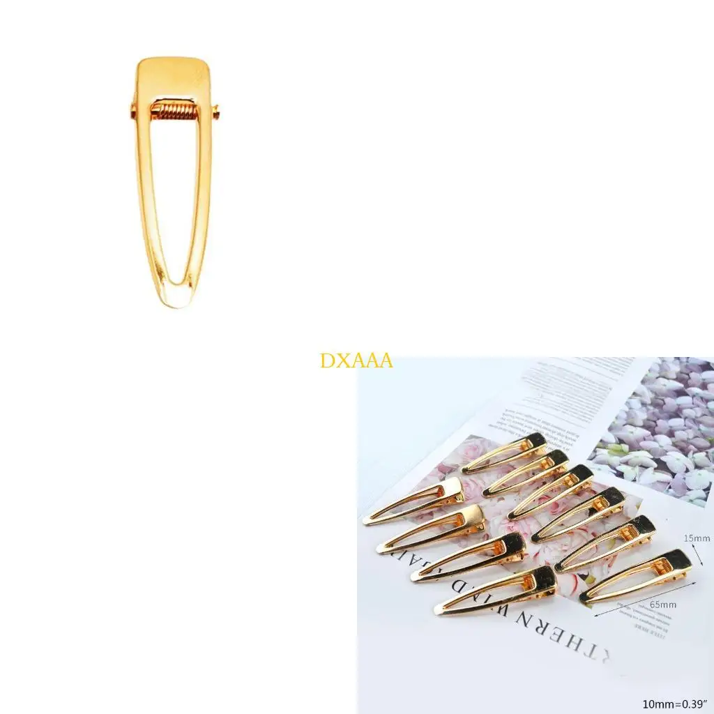 DXAA 1 Set Crystal Epoxy Resin Mold Hair Clip Barrette Hairpin Casting Silicone Mould
