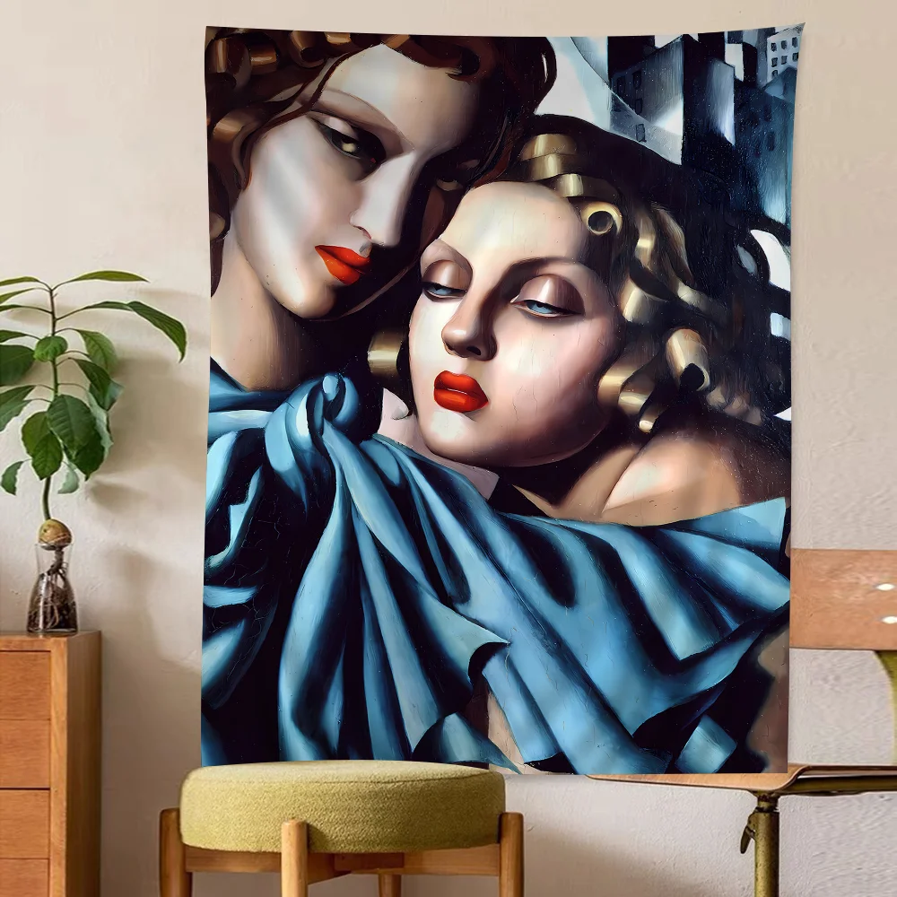 Tamara De Lempicka Artwork Chart Tapestry for Living Room Home Dorm Decor Art Home Decor