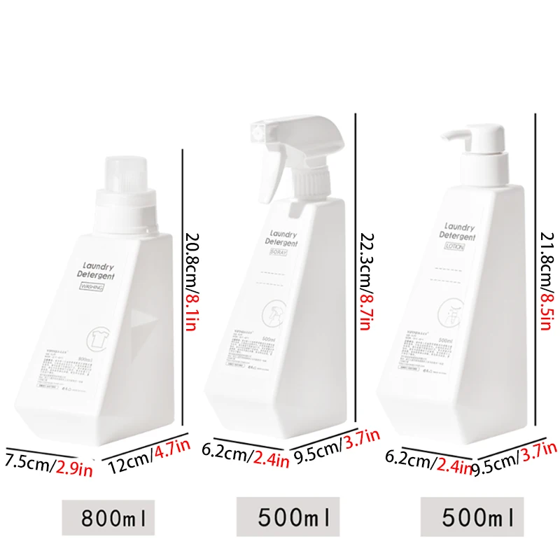 Liquid Dispenser for Lotion Laundry Liquid Bottle Empty Bottles Household Spray Bottle Fill Empty Soap Bottle