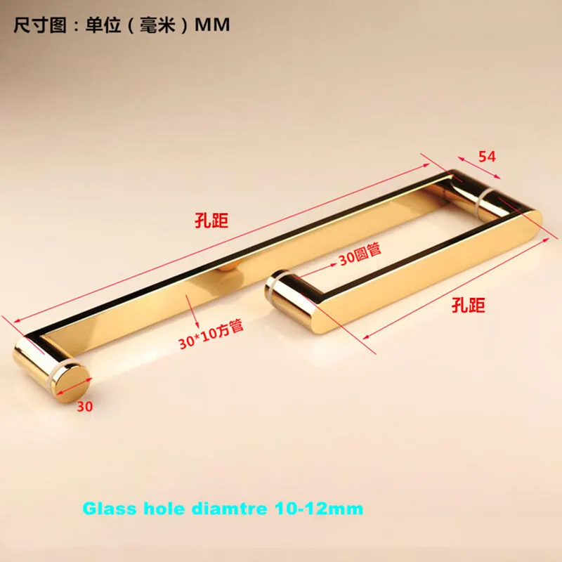 Imagem -05 - Deslizante Porta de Vidro L-shaped Três Furos Tubo Quadrado 225*425h300 Aço Inoxidável 304