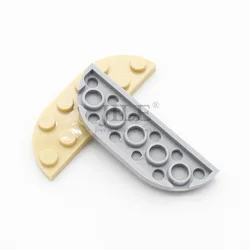 Moc Plate Round Corner 2x6 Double DIY Creative Building Blocks Bricks Parts Sets Compatible with 18980 Construction Particles