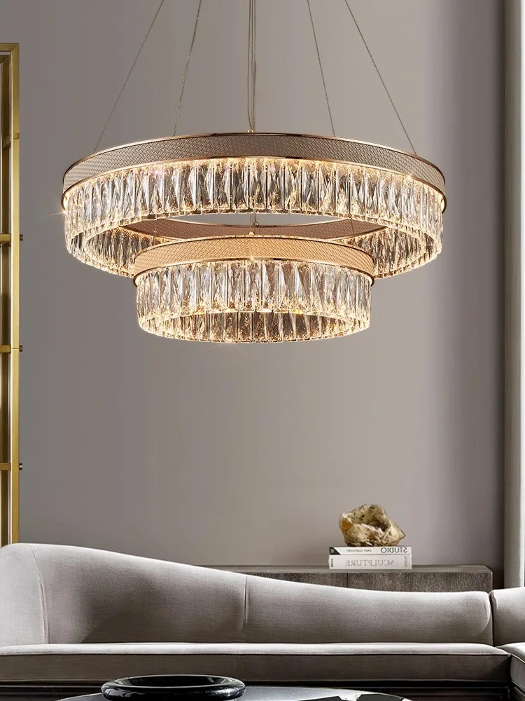 

Crystal Living Room Chandelier Special Explosive Modern Simple Duplex Light Warm Bedroom Light Restaurant Light New Lamps