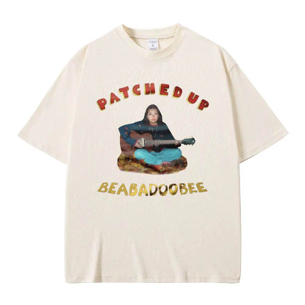 

Singer Beabadoobee Patched Up Album Graphic Print T-shirts Men Women Art Aesthetic T Shirts Male Casual Loose Oversized Tshirt