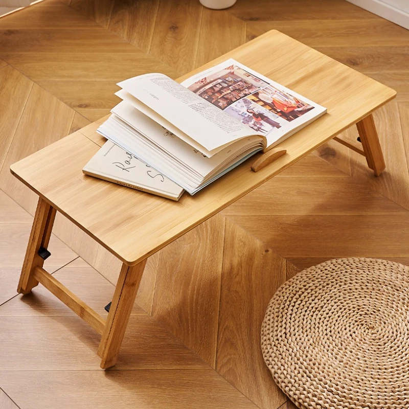 

Installation-free folding bed upper table solid wood computer table bedroom home study table notebook bay window bed small table