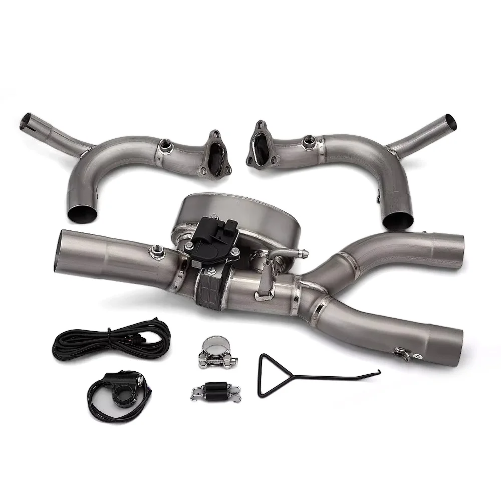 Motorcycle Header Exhaust Pipes For R1300GS R1300 GS 1300 2024 2025 R1250GS Exhaust Front Middle Link Pipe Titanium Exhaust Tube