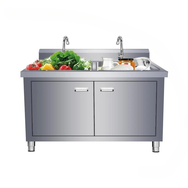 Commercial Metal Kitchen Sinks for Outdoor Cabinet Storage with Operating Table Sinks Modern Minimalist Sink for Dining Room