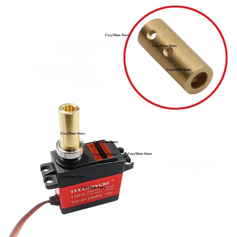2PCS 5mm 6MM Servo Horn Extension Arm for 25T Spline, Servo Shaft Adapter for RC Model Robot  Adapter Shaft Couplerb Spacer