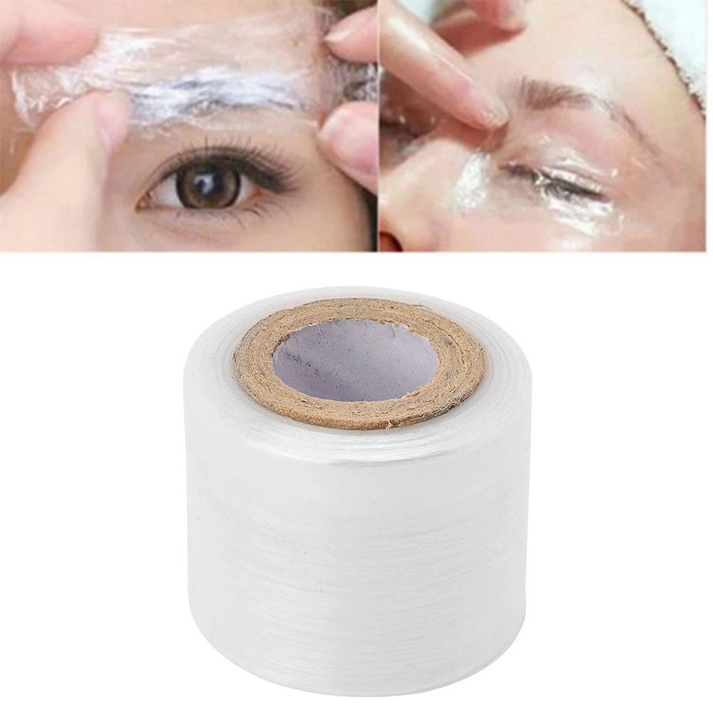 1pc Disposable Microblading Tattoo Supplies Film Wrap Clear Cover Plastic Preservative Tape  for Permanent Makeup 42mm*200m