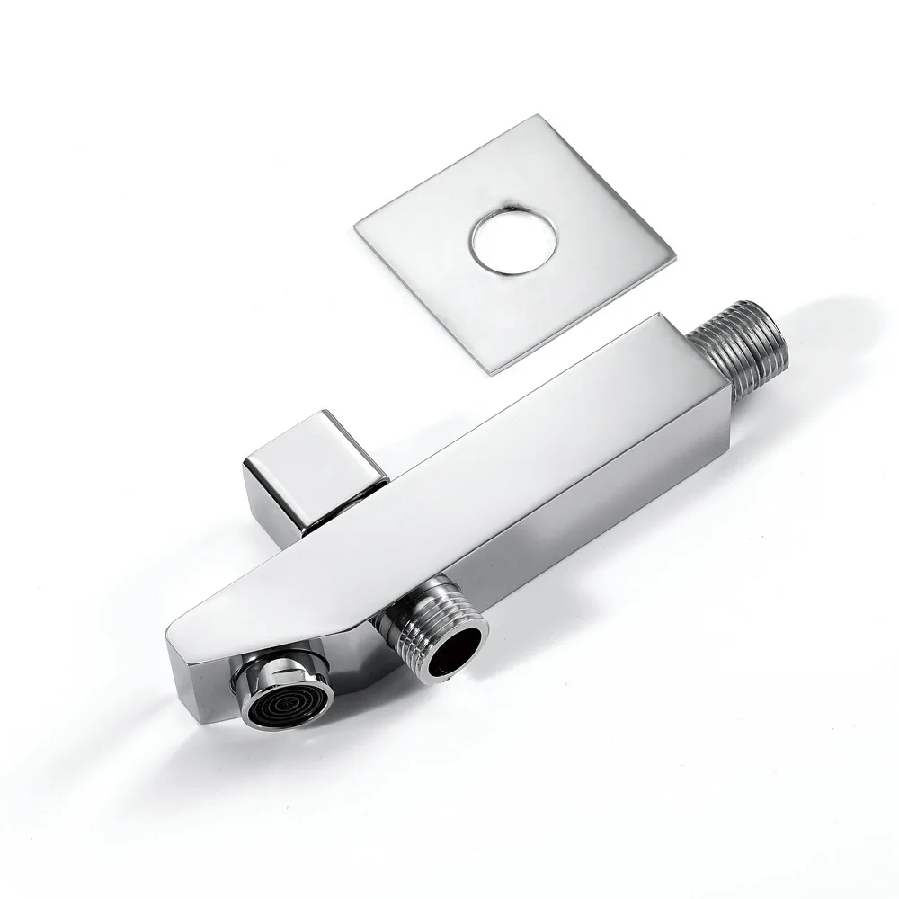 2-Function Shower Outlet, Rotatable Switch for Water Mode Changing, With Connector, Bathroom Shower Tap Accessory Model HIHSPJ10